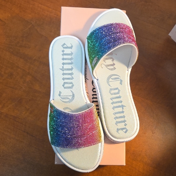 Juicy Couture Glitter Gradient Slides - Picture 4 of 16